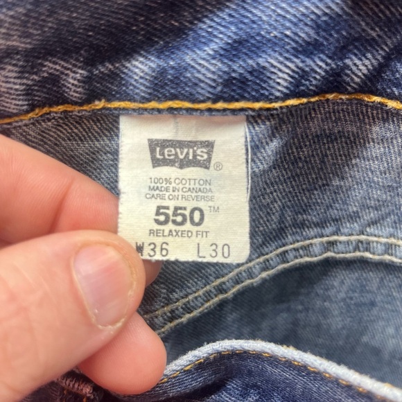 Levi’s 550 Y2K Vintage Relaxed Fit Jeans Mens 36/30 07/02 date 100% cotton 1809 - Picture 2 of 9
